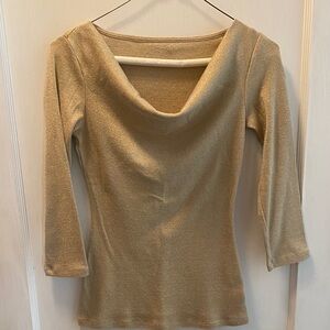 INC International Concepts Gold Women's Top